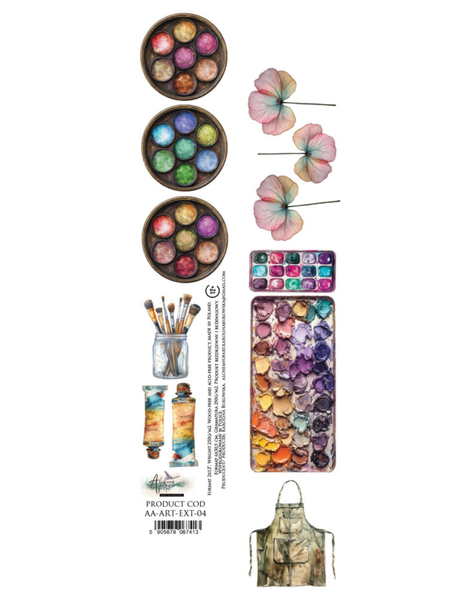 ALCHEMY OF ART ALCHEMY OF ART ART 04 2x12 EXTRAS CARDSTOCK