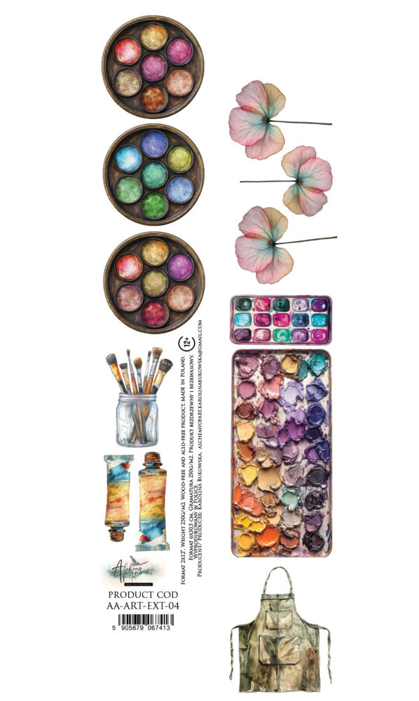 ALCHEMY OF ART ALCHEMY OF ART ART 04 2x12 EXTRAS CARDSTOCK
