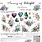 CRAFT O'CLOCK CRAFT O'CLOCK FLOWERS OF DELIGHT EXTRAS SET - FLOWERS 12x12 COLLECTION PACK 4 SHEETS