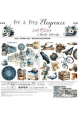 CRAFT O'CLOCK CRAFT O'CLOCK MR & MRS ELEGANCE EXTRAS SET - MIX 12x12 COLLECTION PACK 8 SHEETS