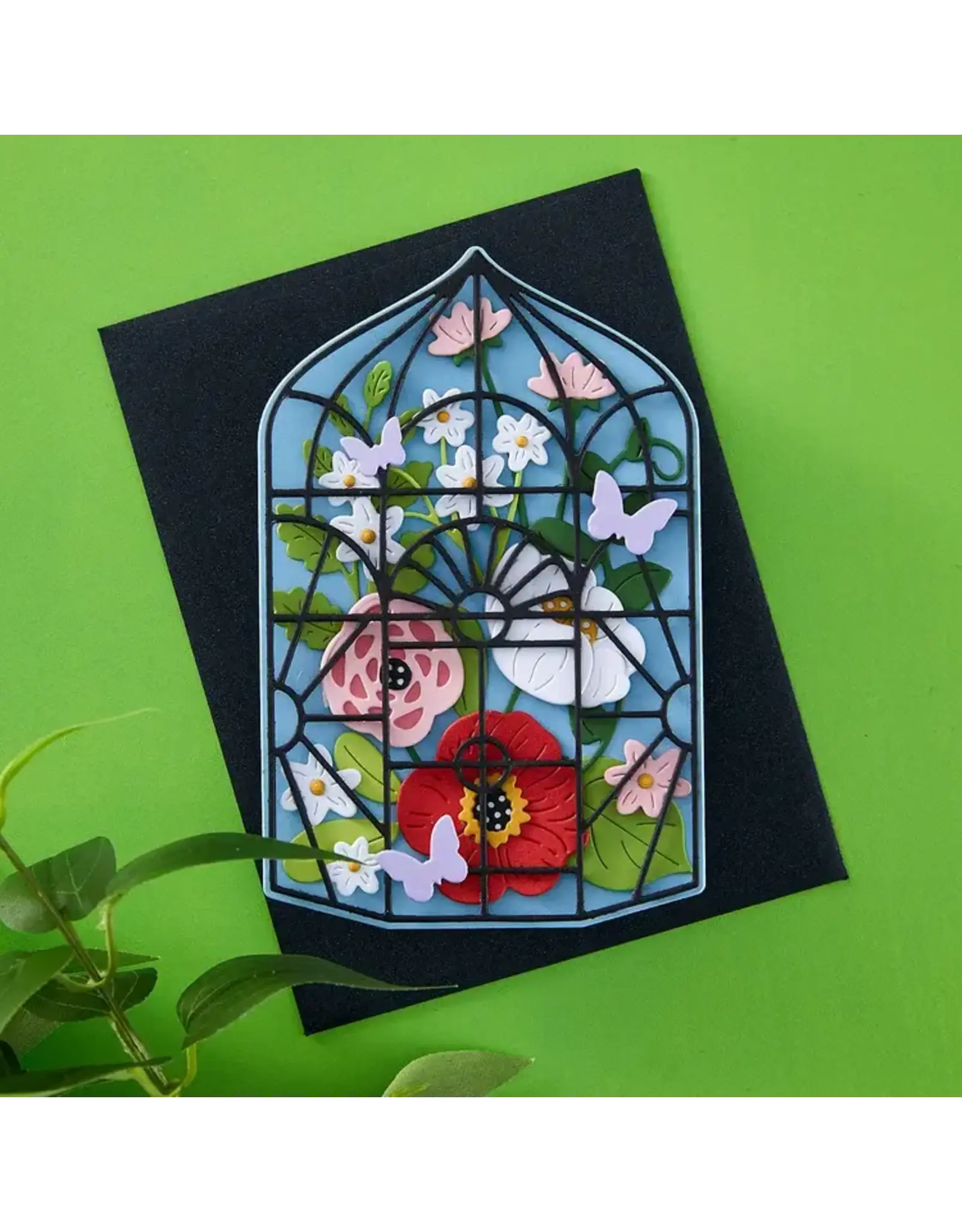 SPELLBINDERS SPELLBINDERS LARGE DIE OF THE MONTH BOTANICAL ATRIUM DIE SET