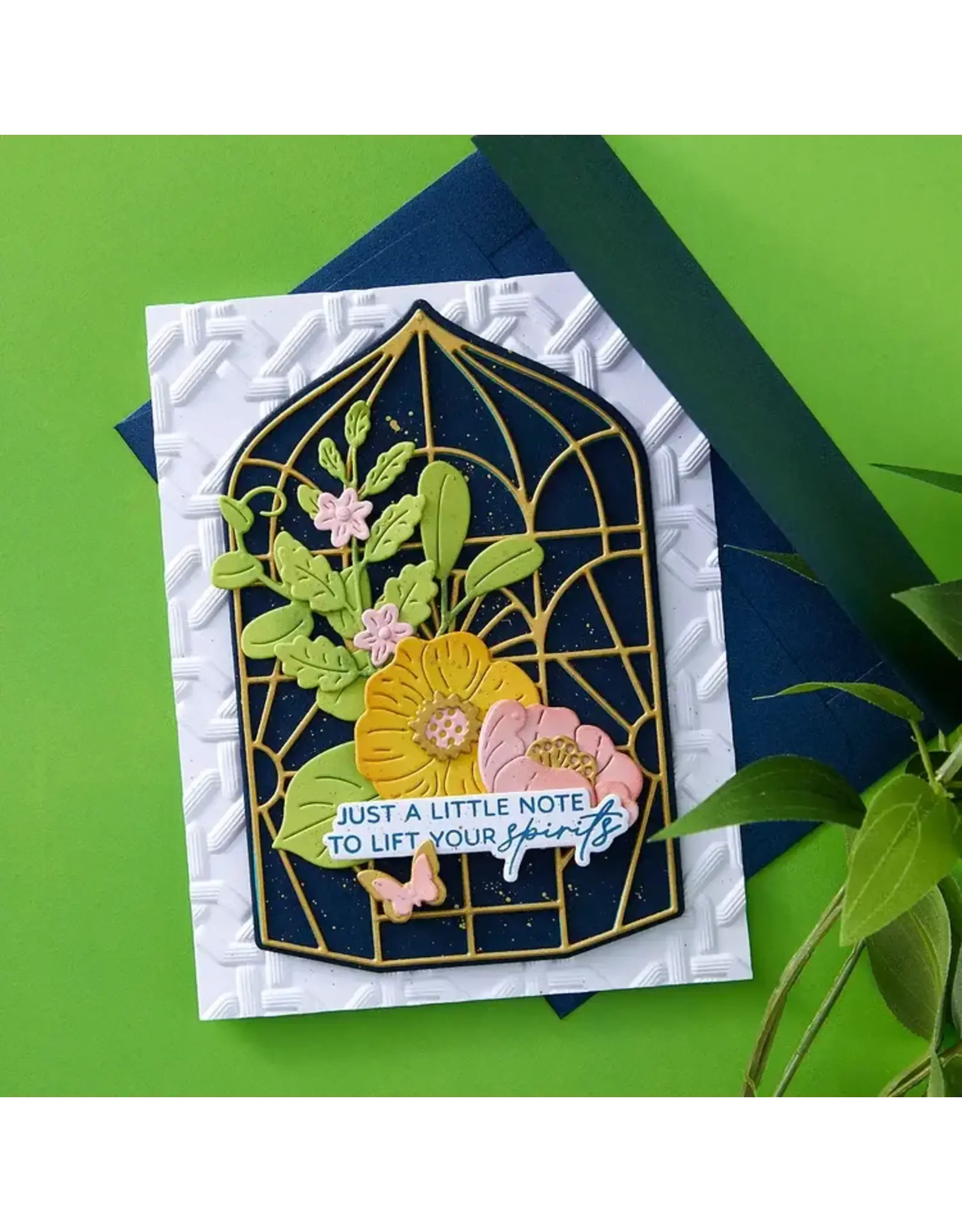 SPELLBINDERS SPELLBINDERS LARGE DIE OF THE MONTH BOTANICAL ATRIUM DIE SET