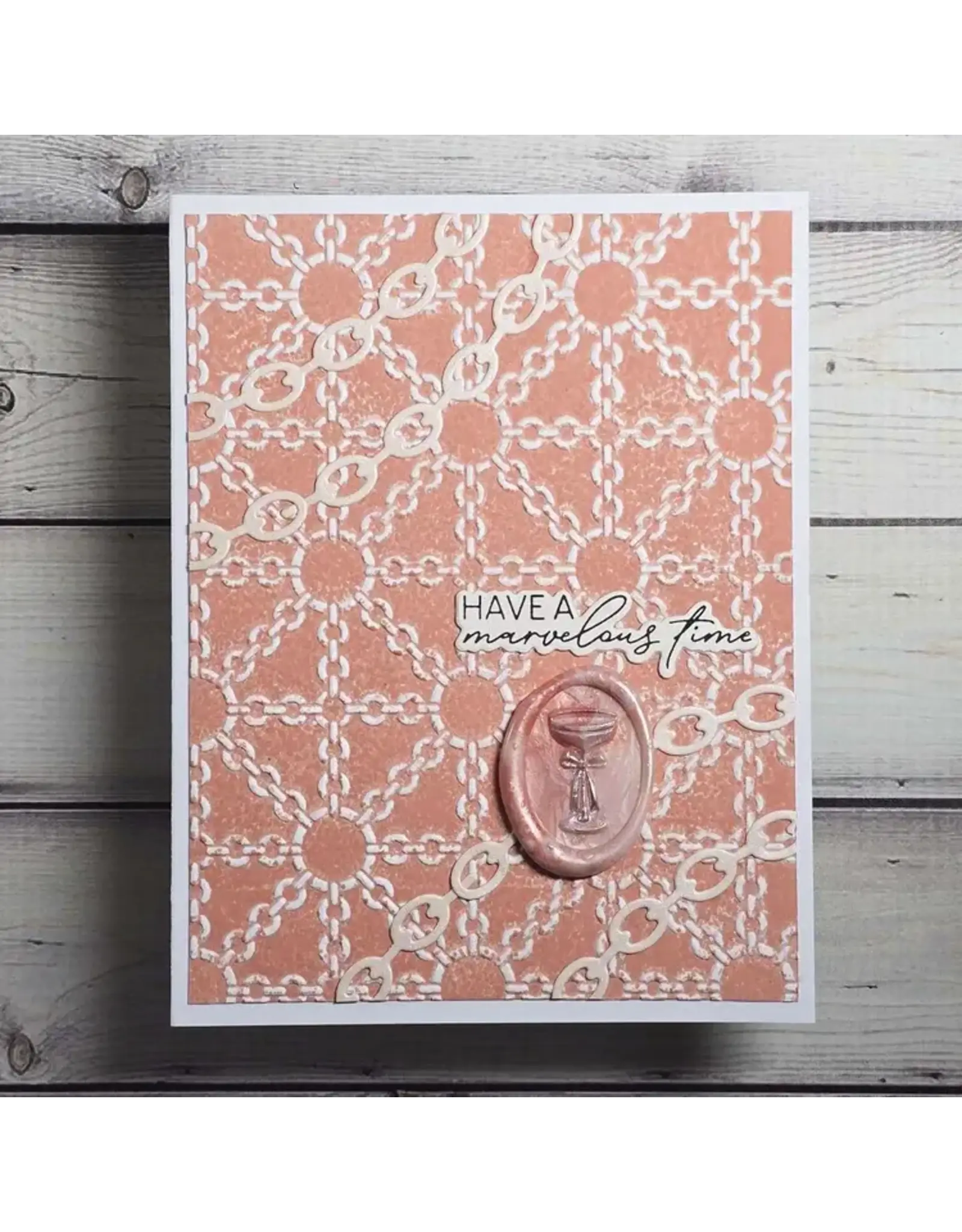 SPELLBINDERS SPELLBINDERS LUXE LATTICE EMBOSSING FOLDER