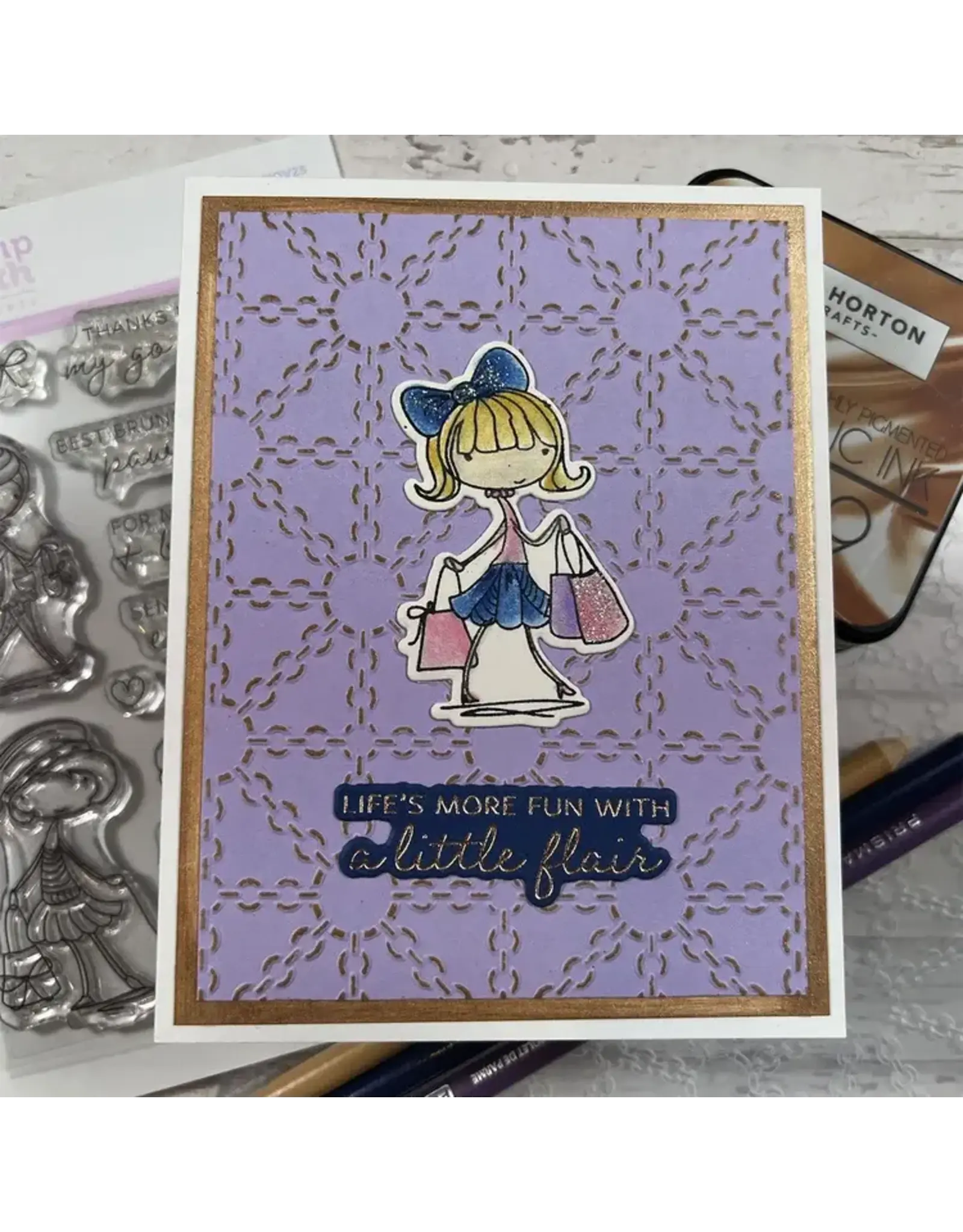 SPELLBINDERS SPELLBINDERS LUXE LATTICE EMBOSSING FOLDER