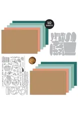 SPELLBINDERS SPELLBINDERS/HERO ARTS JUNE CARD KIT OF THE MONTH SUMMER STATE OF MIND