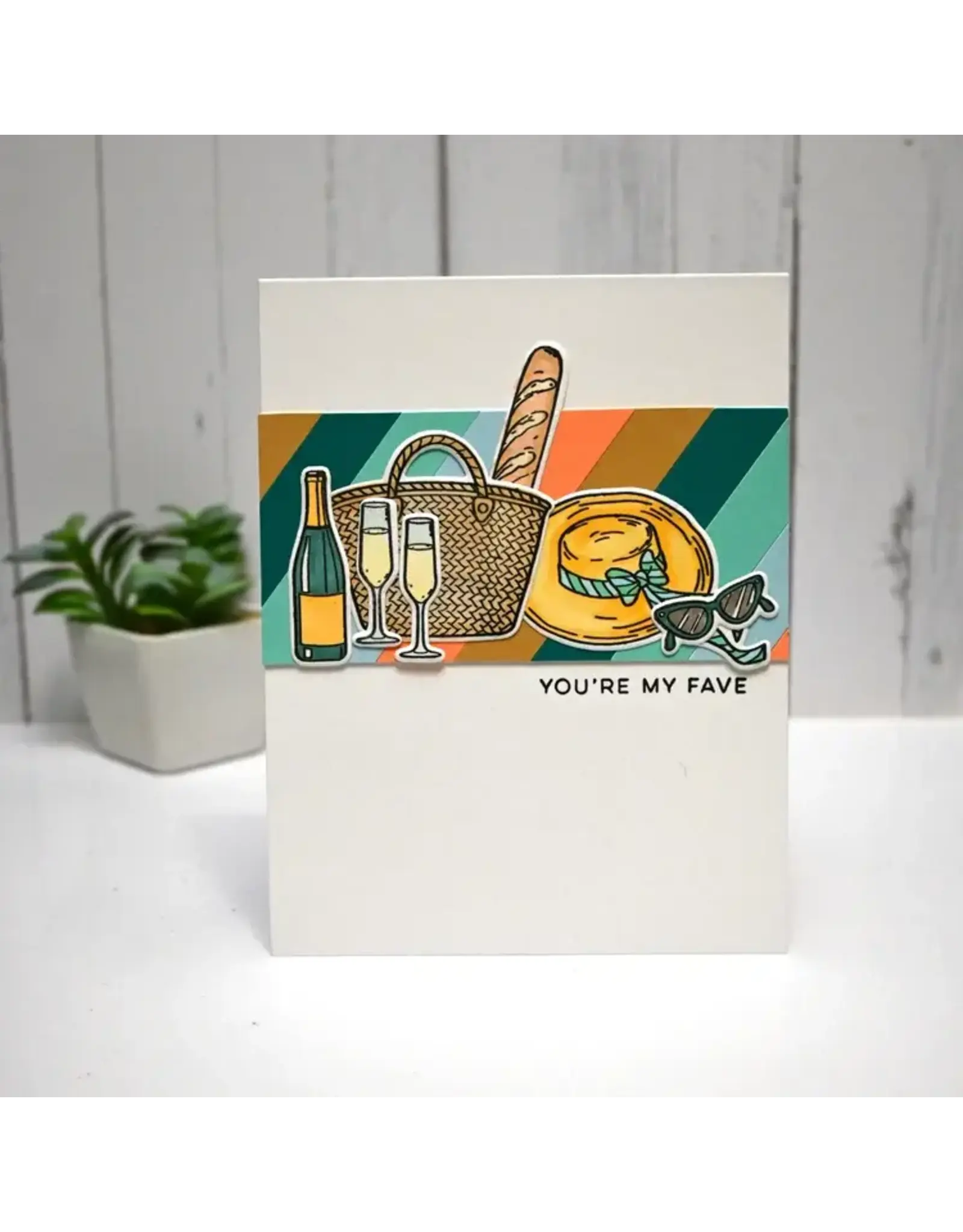 SPELLBINDERS SPELLBINDERS/HERO ARTS JUNE CARD KIT OF THE MONTH SUMMER STATE OF MIND