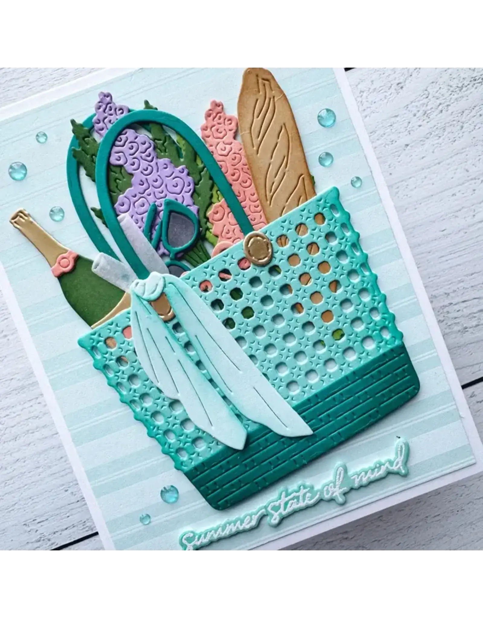 SPELLBINDERS SPELLBINDERS/HERO ARTS JUNE CARD KIT OF THE MONTH SUMMER STATE OF MIND