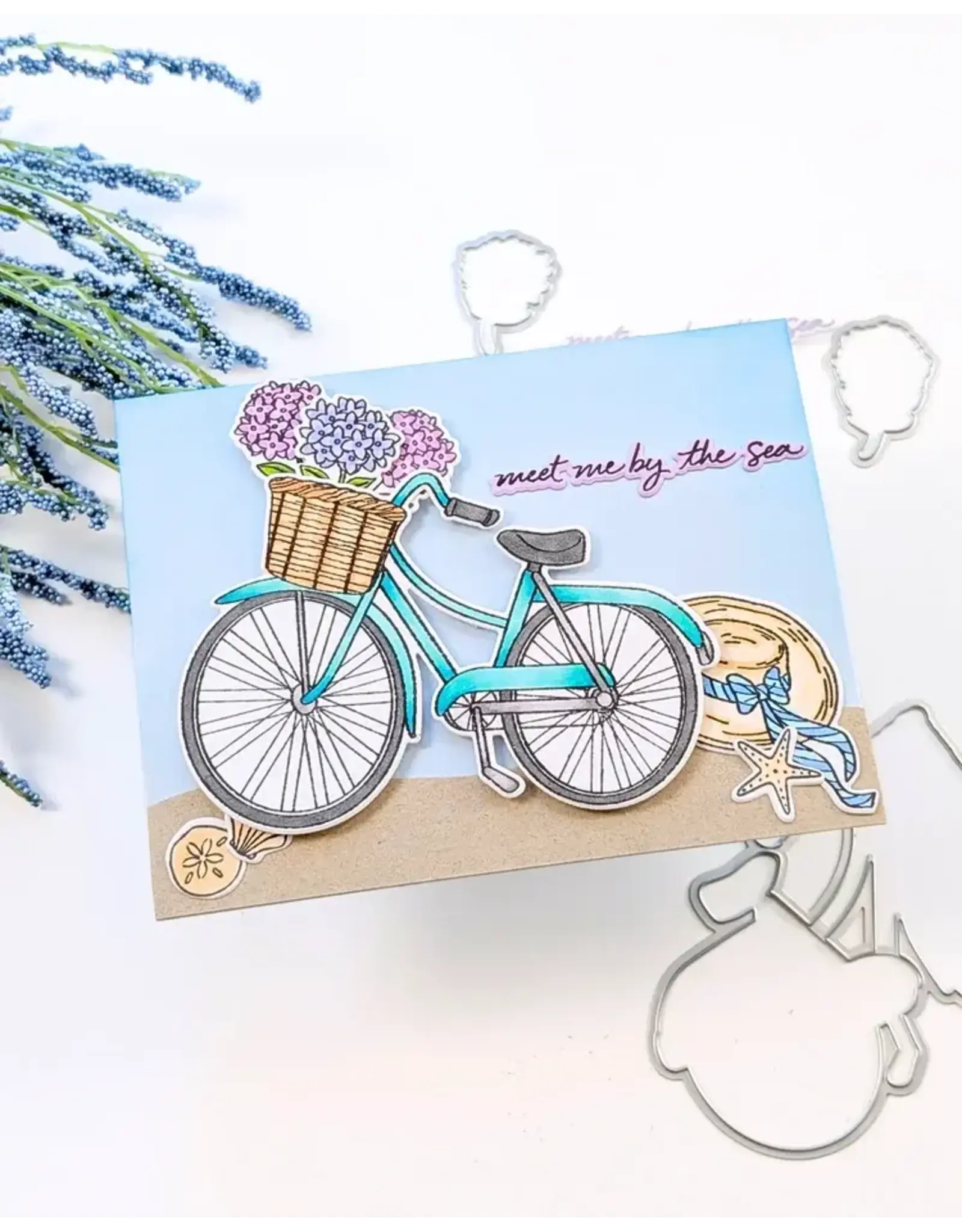 SPELLBINDERS SPELLBINDERS/HERO ARTS JUNE CARD KIT OF THE MONTH SUMMER STATE OF MIND