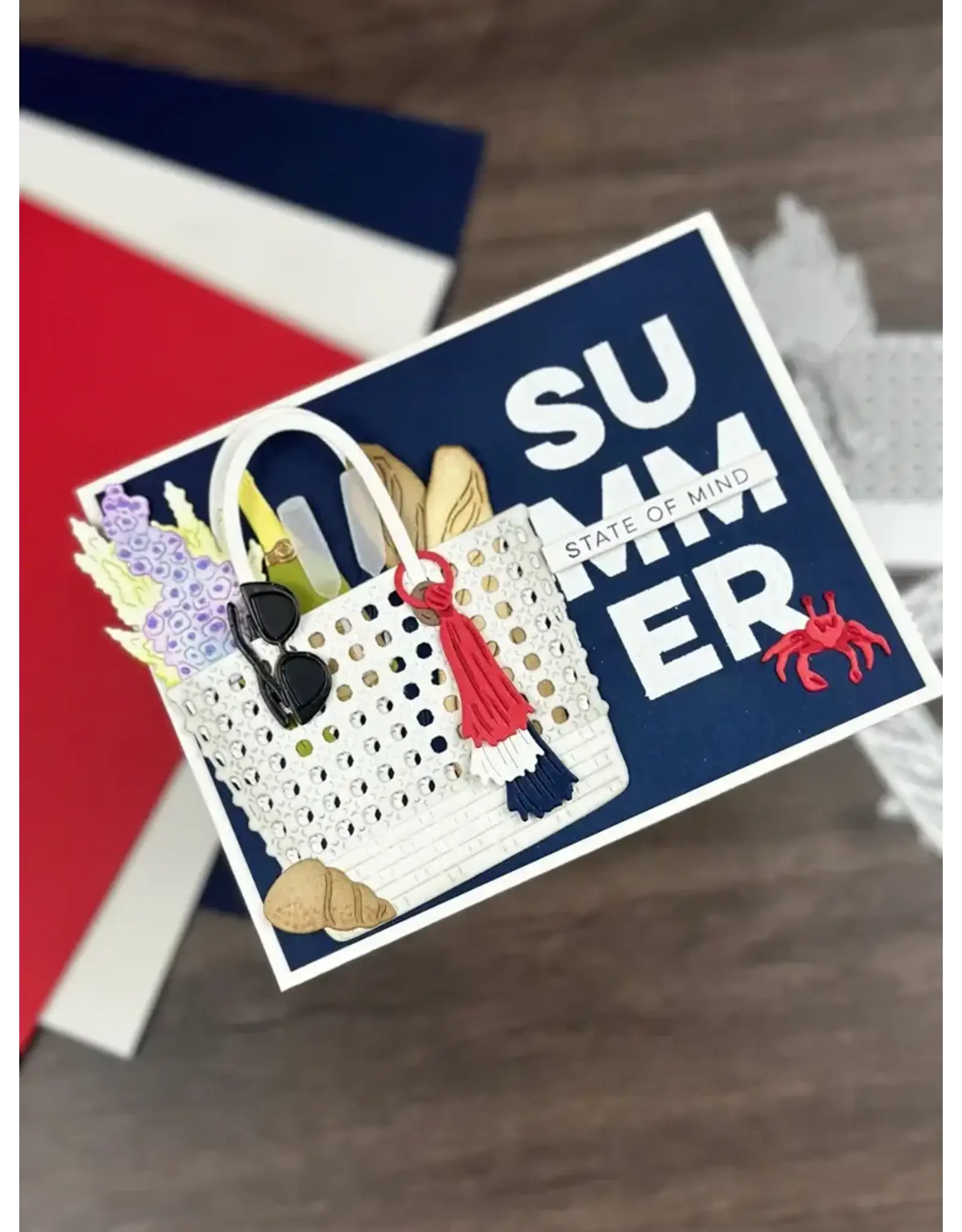 SPELLBINDERS SPELLBINDERS/HERO ARTS JUNE CARD KIT OF THE MONTH SUMMER STATE OF MIND