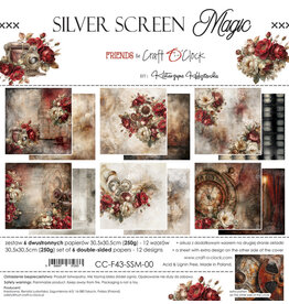 CRAFT O'CLOCK CRAFT O'CLOCK SILVER SCREEN MAGIC 12x12 PAPER PAD 6 SHEETS