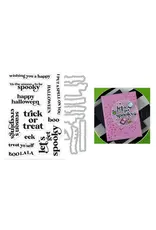 HERO ARTS HERO ARTS HOCUS POCUS COLLECTION SEASON'S CREEPINGS CLEAR STAMP AND DIE SET