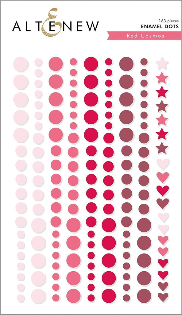 ALTENEW ALTENEW RED COSMOS ENAMEL DOTS