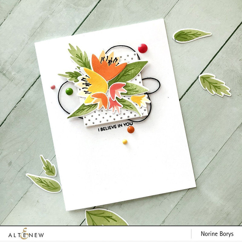 ALTENEW ALTENEW RED COSMOS ENAMEL DOTS