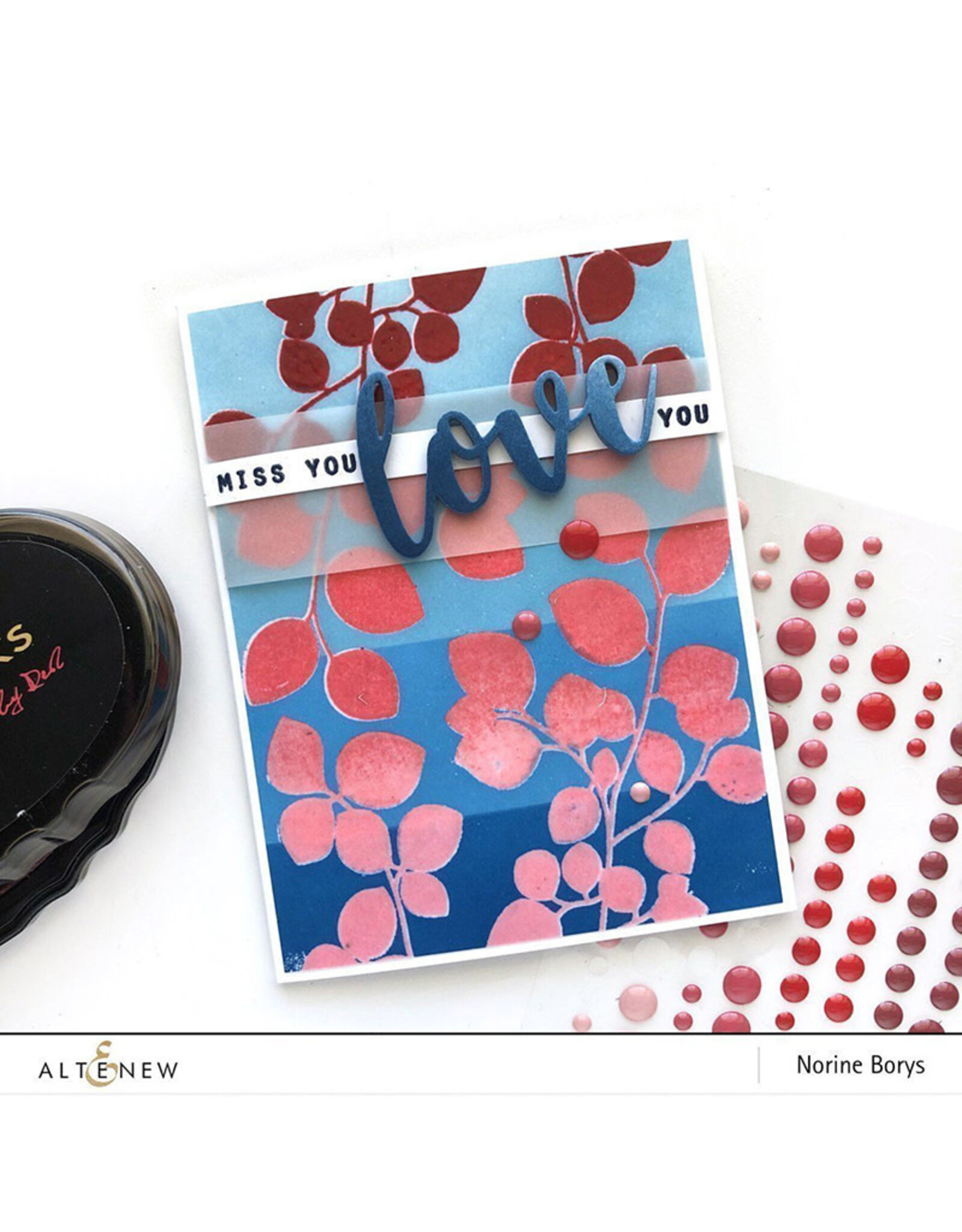ALTENEW ALTENEW RED COSMOS ENAMEL DOTS