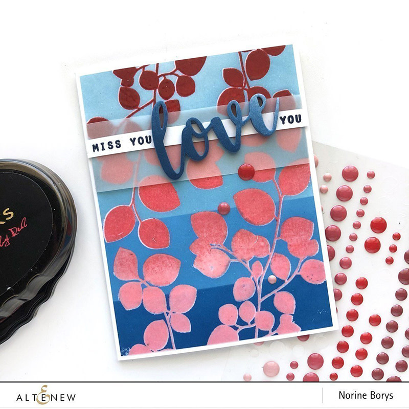 ALTENEW ALTENEW RED COSMOS ENAMEL DOTS