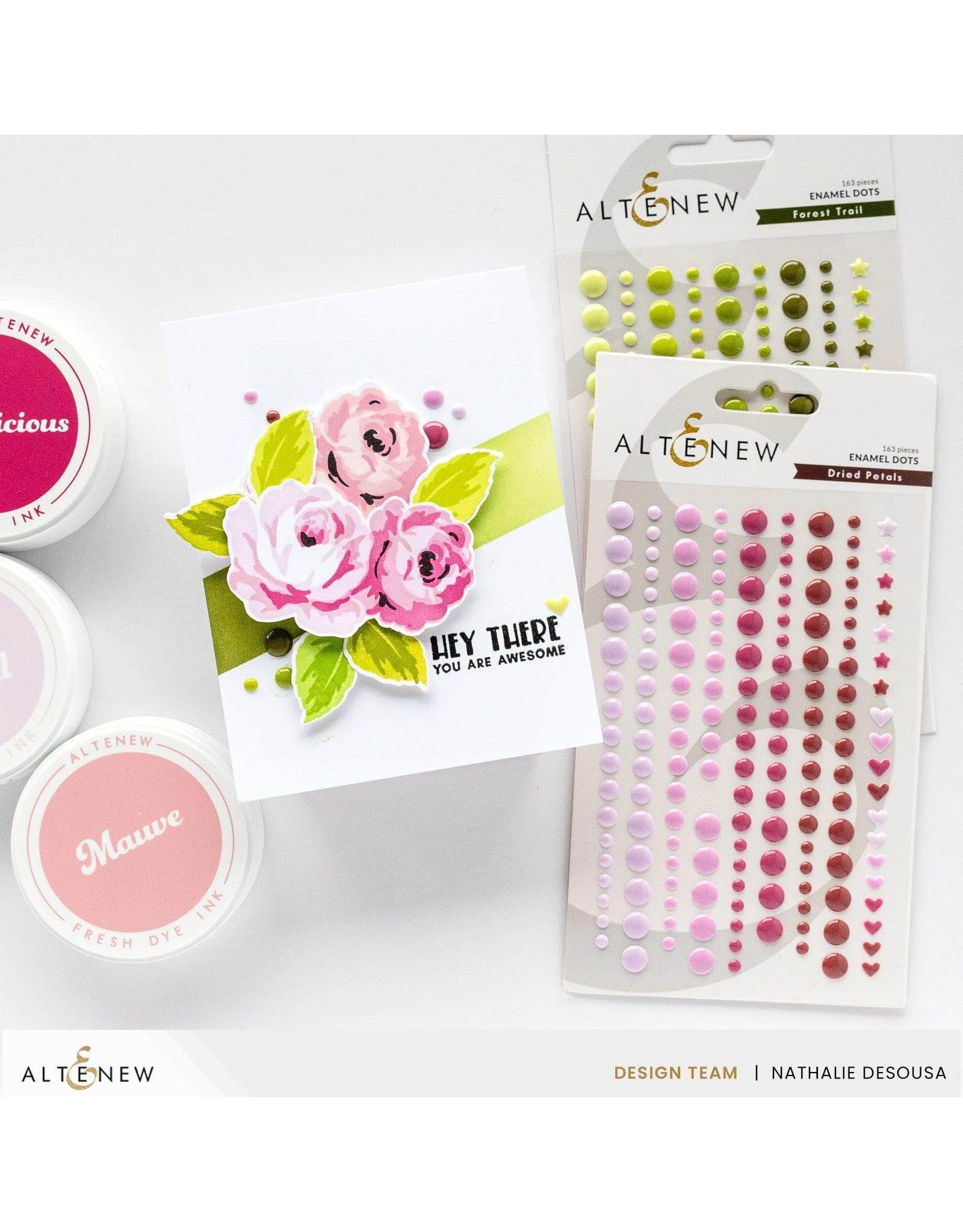 ALTENEW ALTENEW DRIED PETALS ENAMEL DOTS