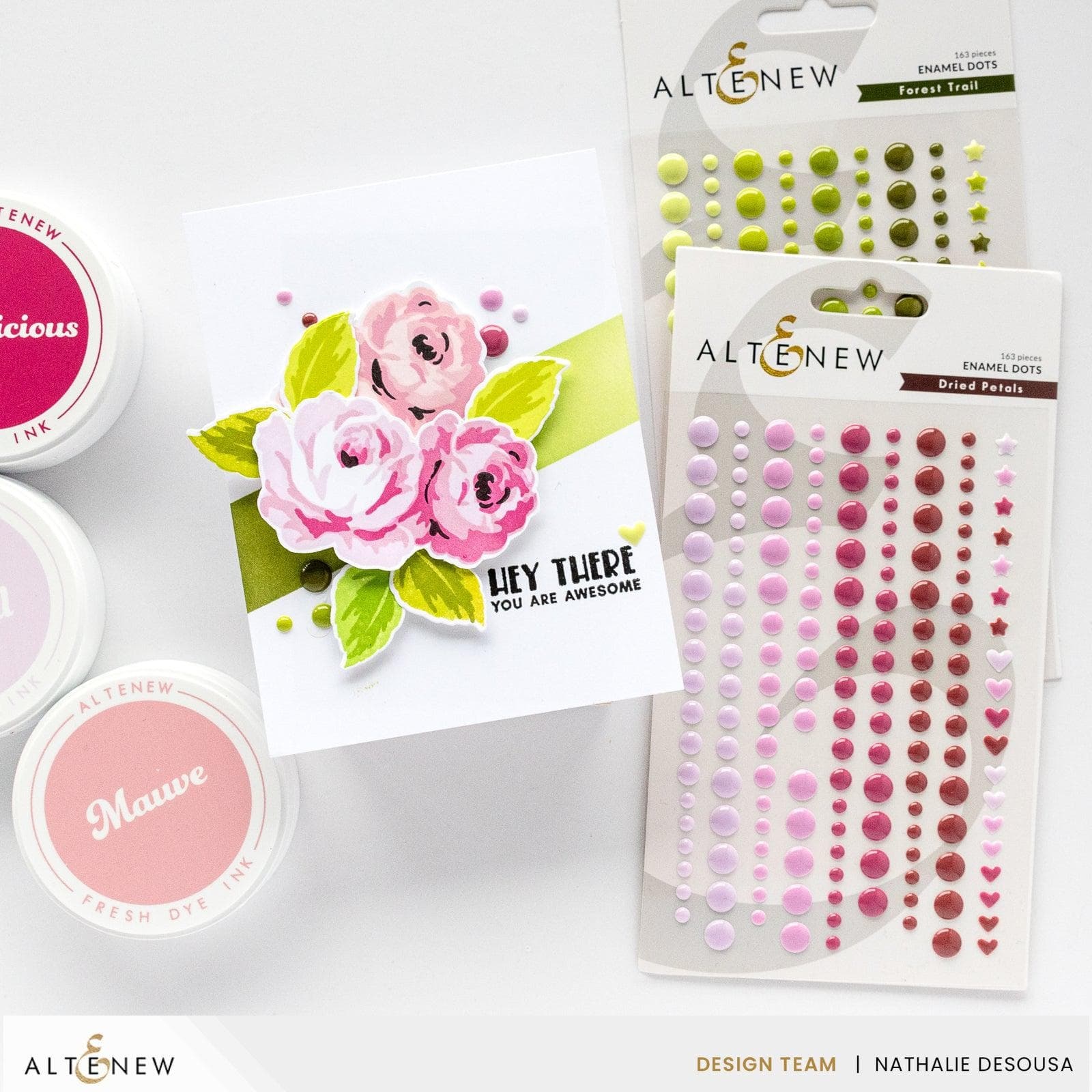 ALTENEW ALTENEW DRIED PETALS ENAMEL DOTS