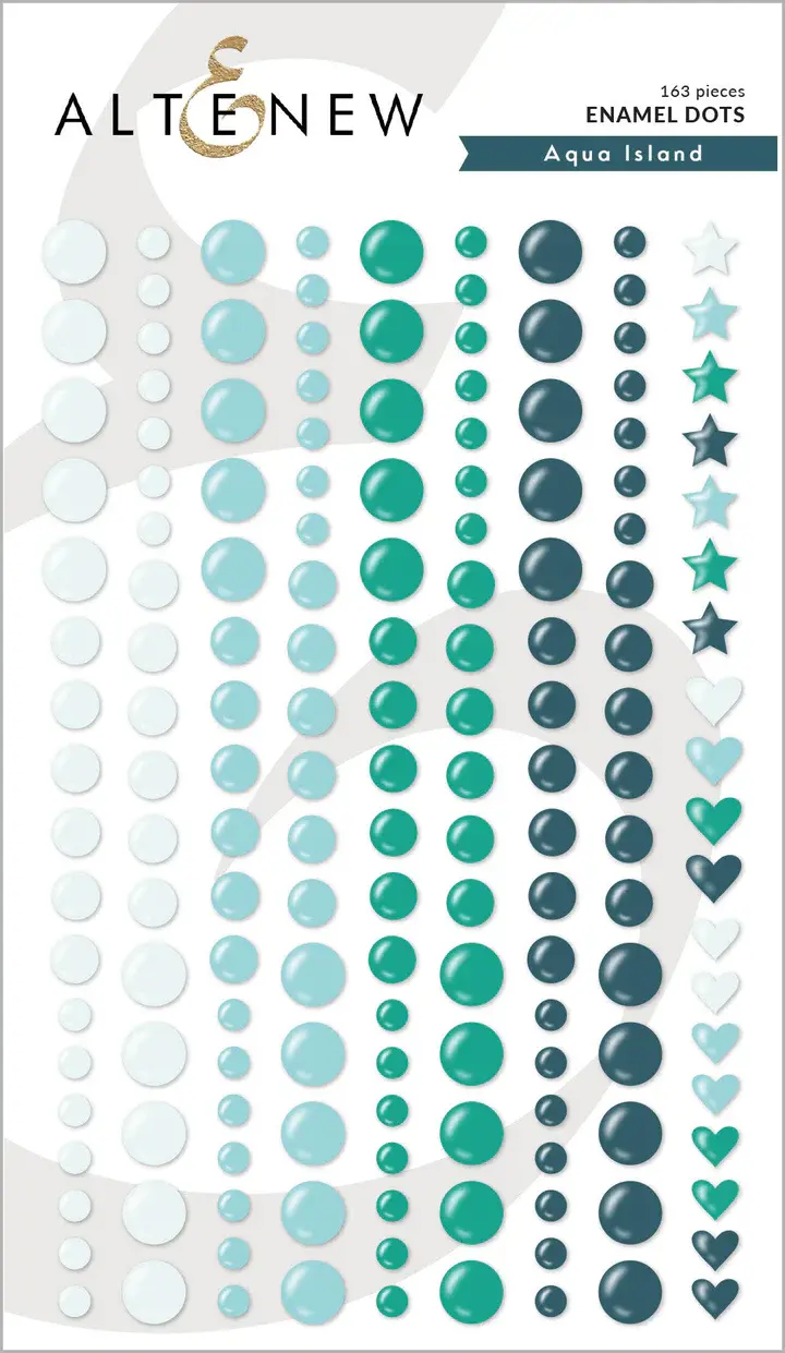 ALTENEW ALTENEW AQUA ISLAND ENAMEL DOTS