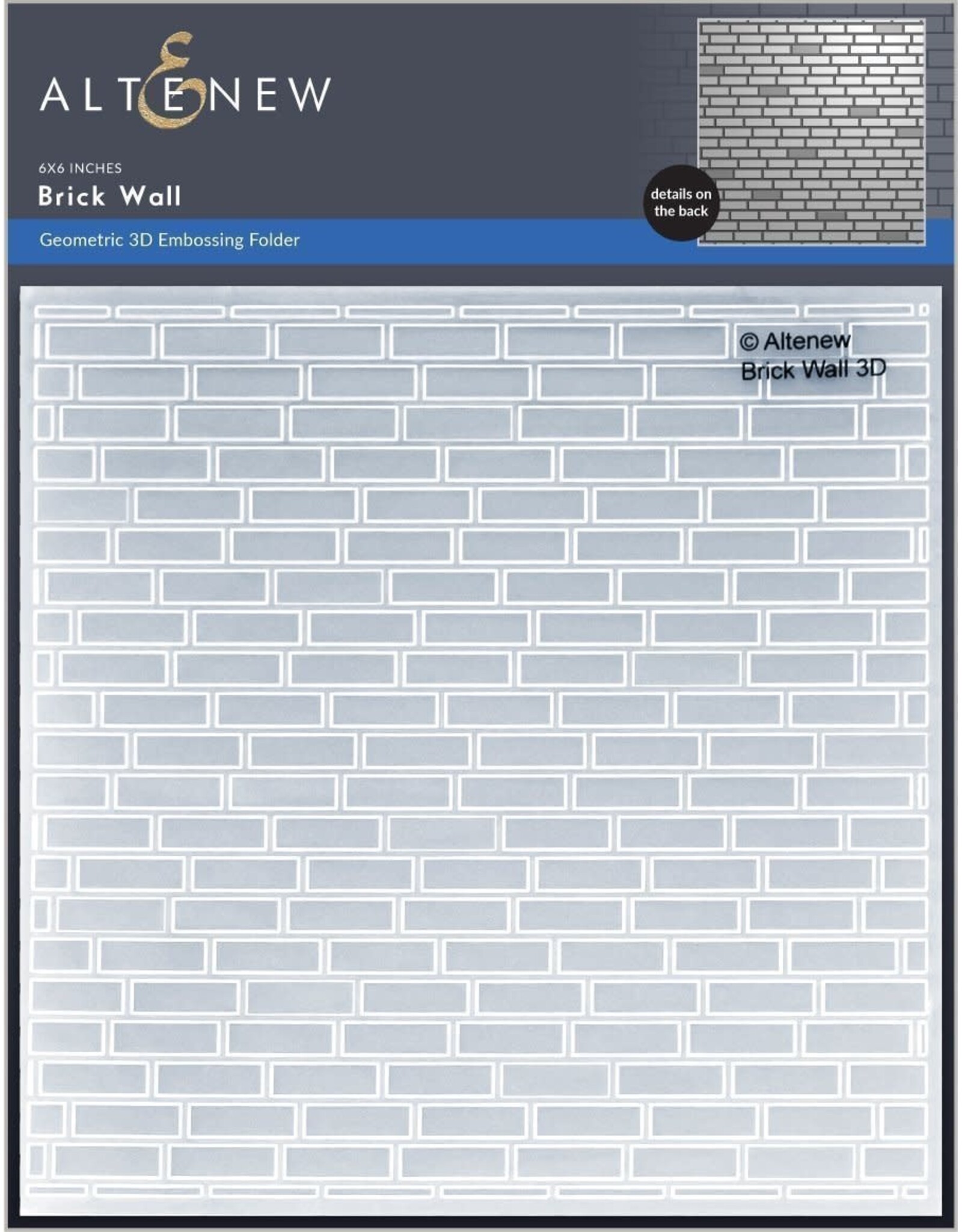 ALTENEW ALTENEW BRICK WALL 3D EMBOSSING FOLDER