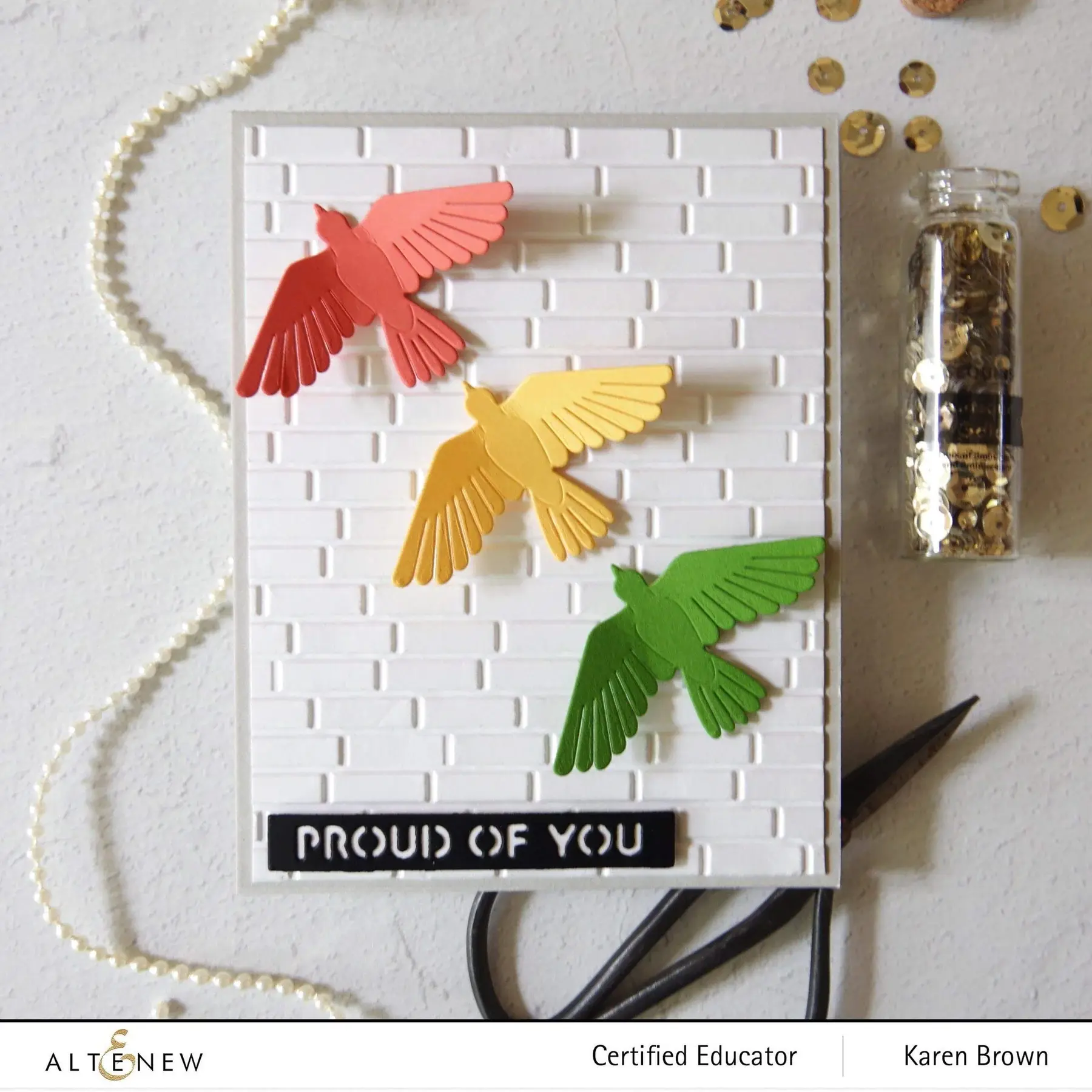 ALTENEW ALTENEW BRICK WALL 3D EMBOSSING FOLDER