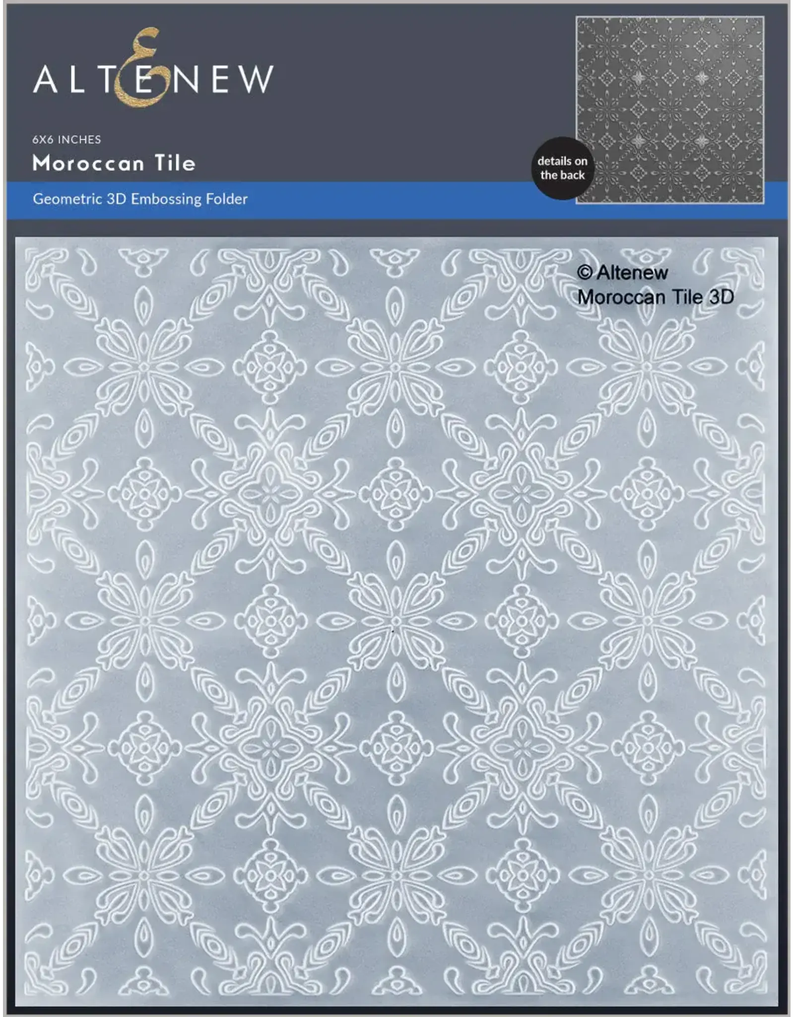 ALTENEW ALTENEW MOROCCAN TILE 3D EMBOSSING FOLDER
