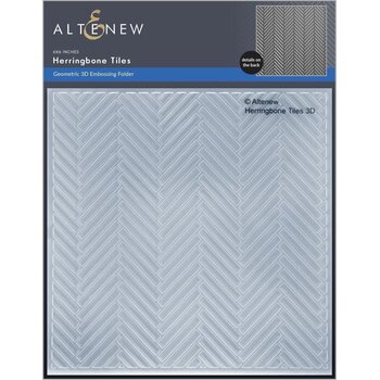 ALTENEW ALTENEW HERRINGBONE TILES 3D EMBOSSING FOLDER