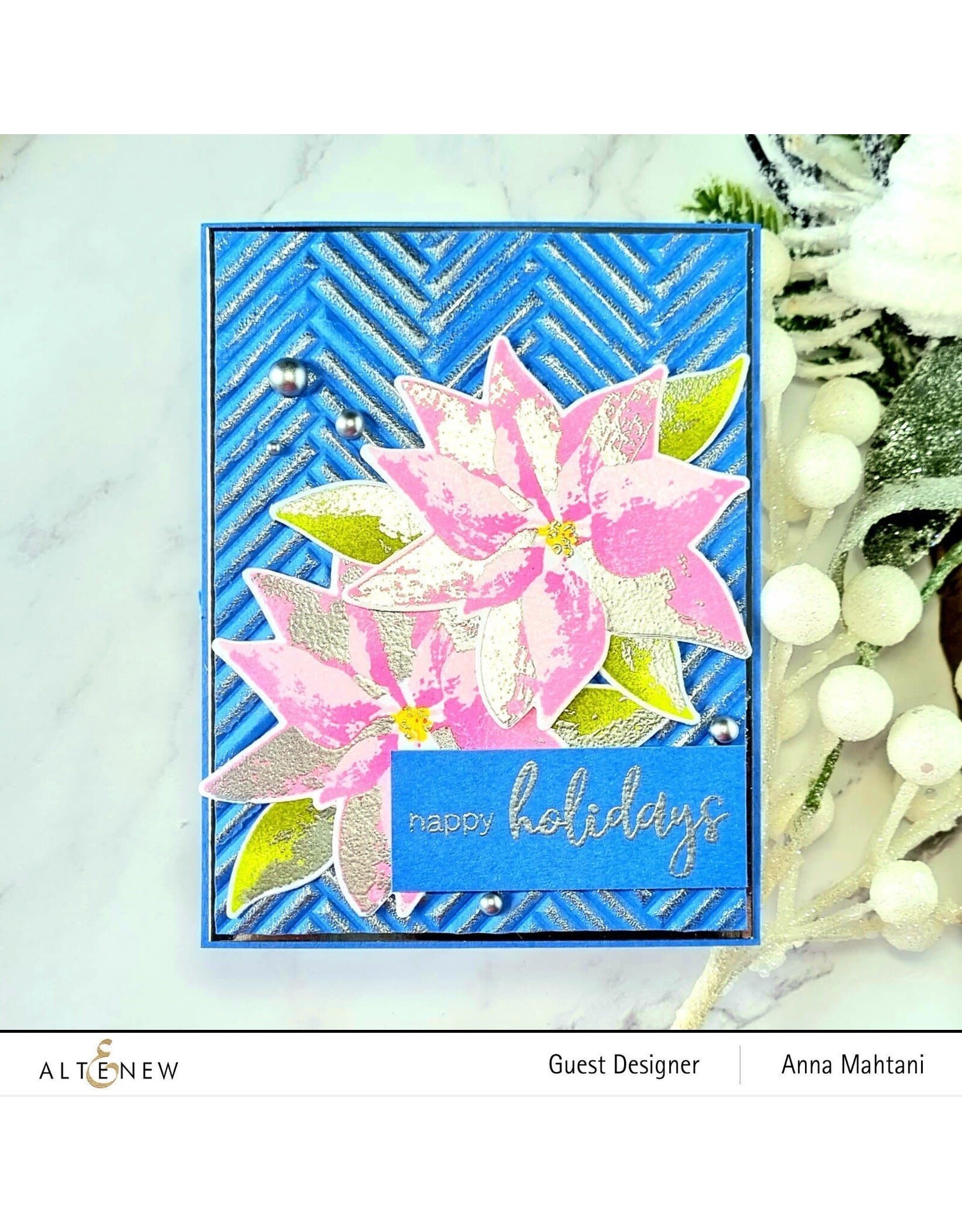 ALTENEW ALTENEW HERRINGBONE TILES 3D EMBOSSING FOLDER