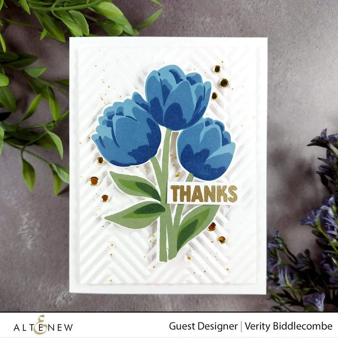 ALTENEW ALTENEW HERRINGBONE TILES 3D EMBOSSING FOLDER