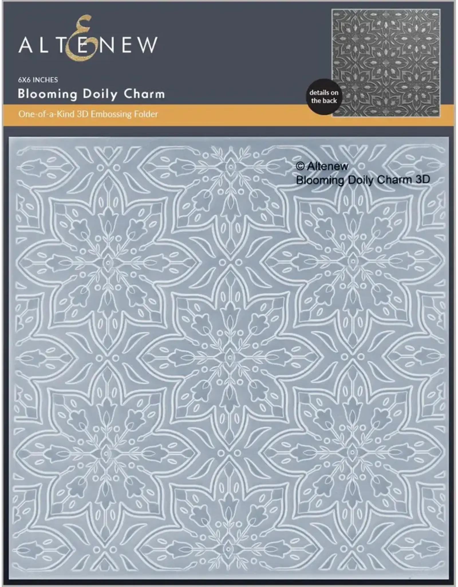 ALTENEW ALTENEW BLOOMING DOILY CHARM 3D EMBOSSING FOLDER