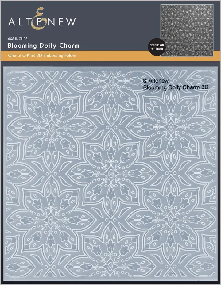ALTENEW ALTENEW BLOOMING DOILY CHARM 3D EMBOSSING FOLDER