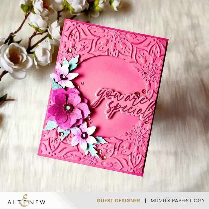 ALTENEW ALTENEW BLOOMING DOILY CHARM 3D EMBOSSING FOLDER