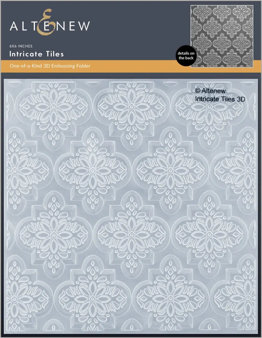 ALTENEW ALTENEW INTRICATE TILES 3D EMBOSSING FOLDER