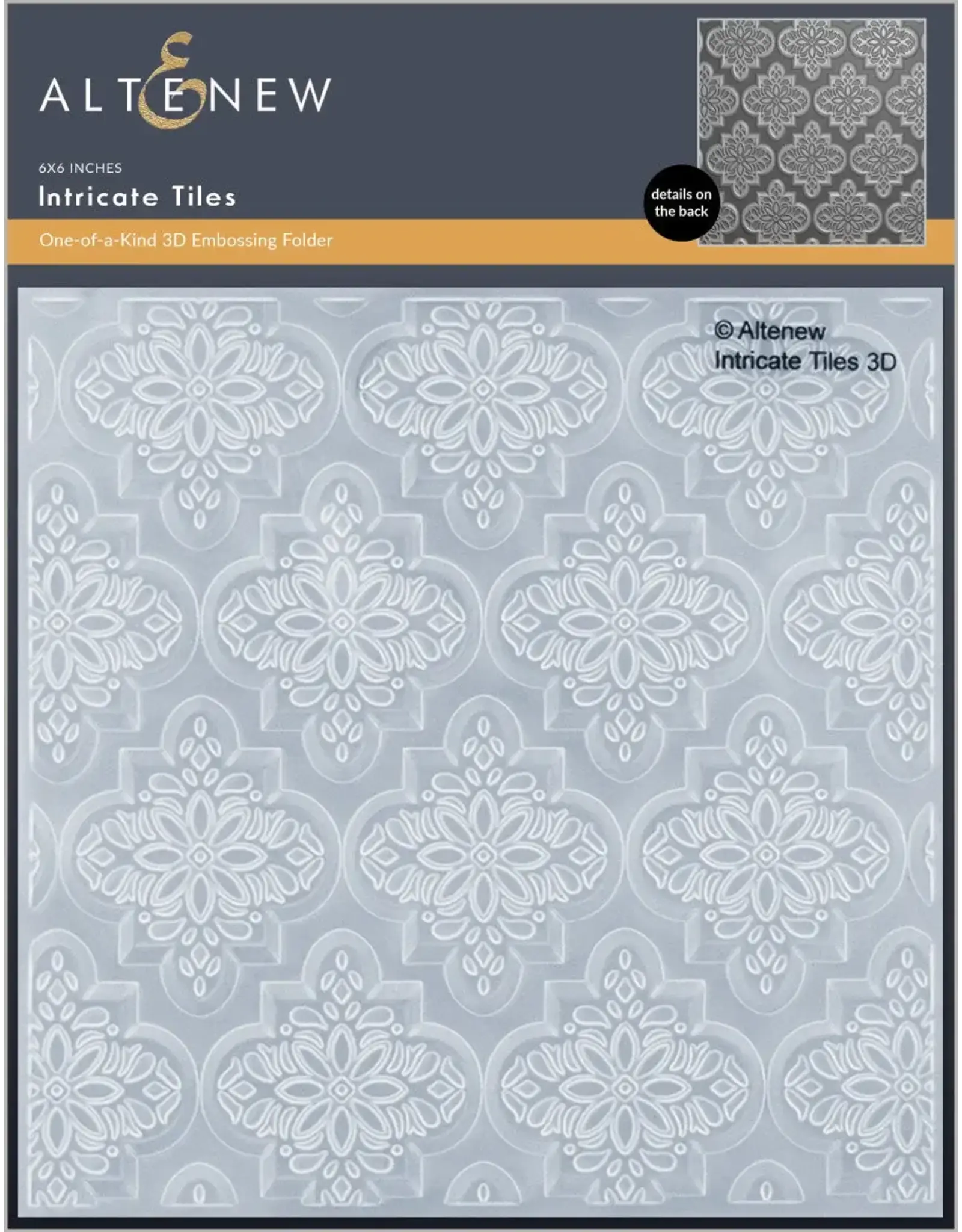ALTENEW ALTENEW INTRICATE TILES 3D EMBOSSING FOLDER