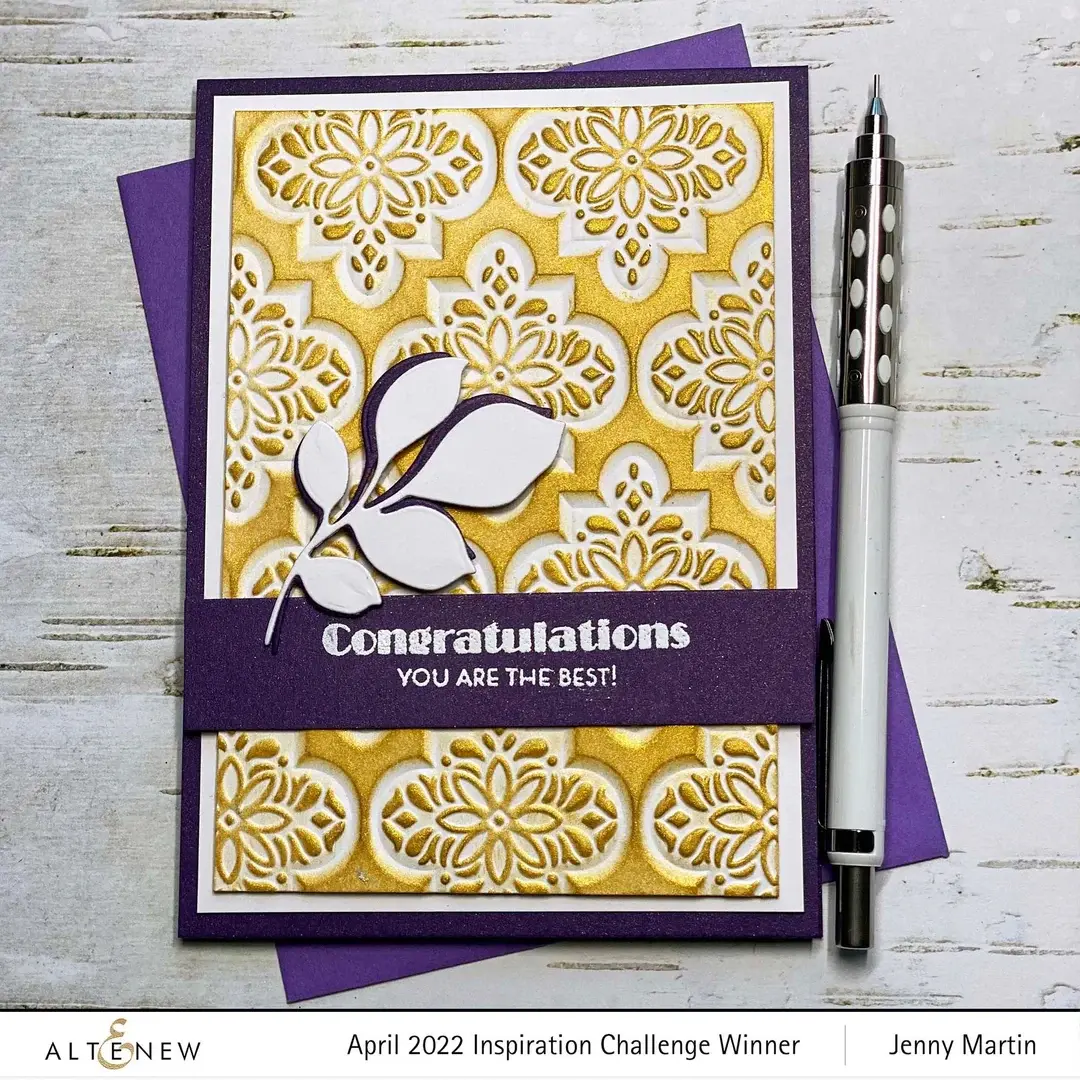 ALTENEW ALTENEW INTRICATE TILES 3D EMBOSSING FOLDER