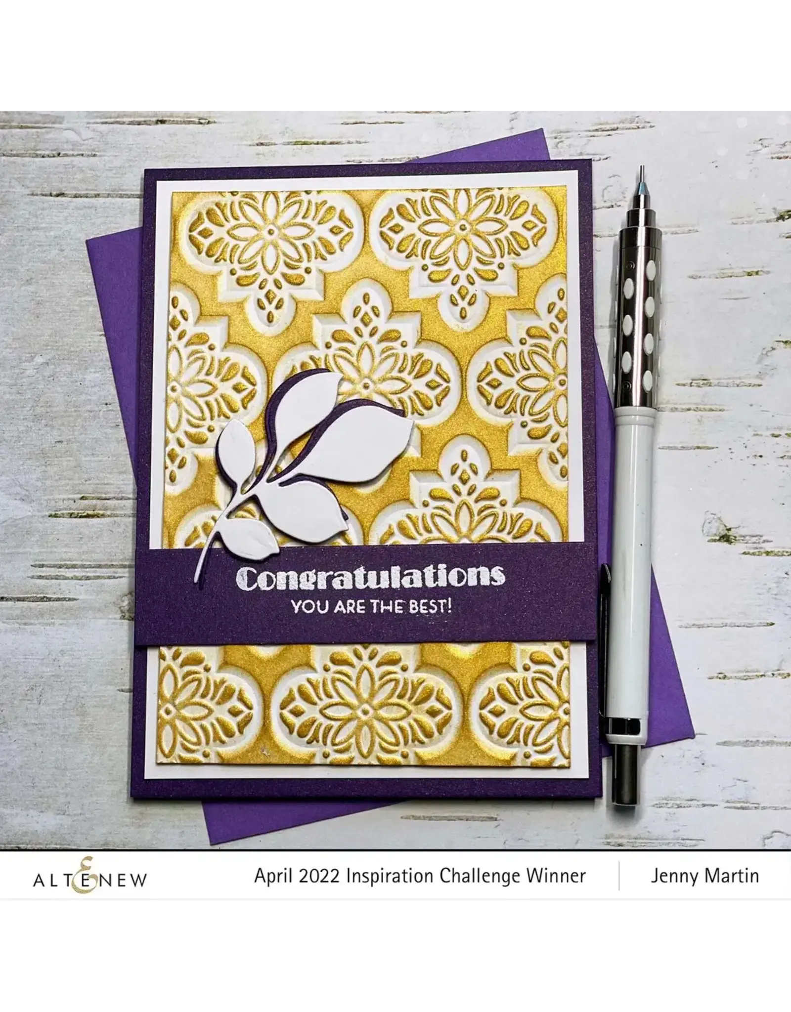 ALTENEW ALTENEW INTRICATE TILES 3D EMBOSSING FOLDER