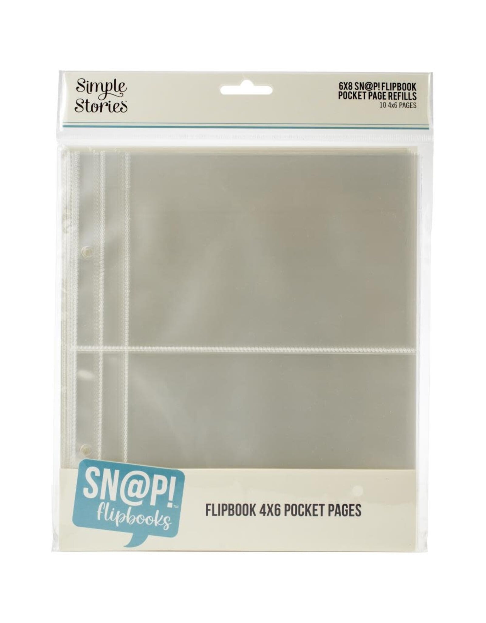 SIMPLE STORIES SIMPLE STORIES SN@P! FLIPBOOK POCKET PAGES REFILLS 4X6 POCKETS 10PK