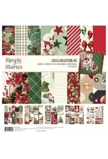 SIMPLE STORIES SIMPLE STORIES SIMPLE VINTAGE OLD-FASHIONED CHRISTMAS 12x12 COLLECTION KIT