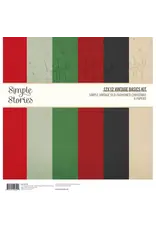 SIMPLE STORIES SIMPLE STORIES SIMPLE VINTAGE OLD-FASHIONED CHRISTMAS 12x12 BASICS KIT