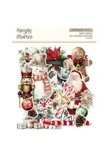 SIMPLE STORIES SIMPLE STORIES SIMPLE VINTAGE OLD-FASHIONED CHRISTMAS CHIPBOARD PIECES 56/PK