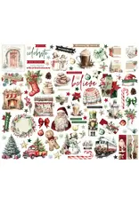 SIMPLE STORIES SIMPLE STORIES SIMPLE VINTAGE OLD-FASHIONED CHRISTMAS BITS & PIECES 92/PK