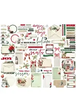 SIMPLE STORIES SIMPLE STORIES SIMPLE VINTAGE OLD-FASHIONED CHRISTMAS JOURNAL BITS & PIECES 89/PK