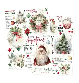 SIMPLE STORIES SIMPLE STORIES SIMPLE VINTAGE OLD-FASHIONED CHRISTMAS 6x8 RUB-ONS 2/PK