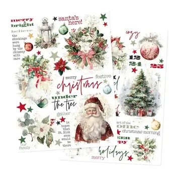 SIMPLE STORIES SIMPLE STORIES SIMPLE VINTAGE OLD-FASHIONED CHRISTMAS 6x8 RUB-ONS 2/PK
