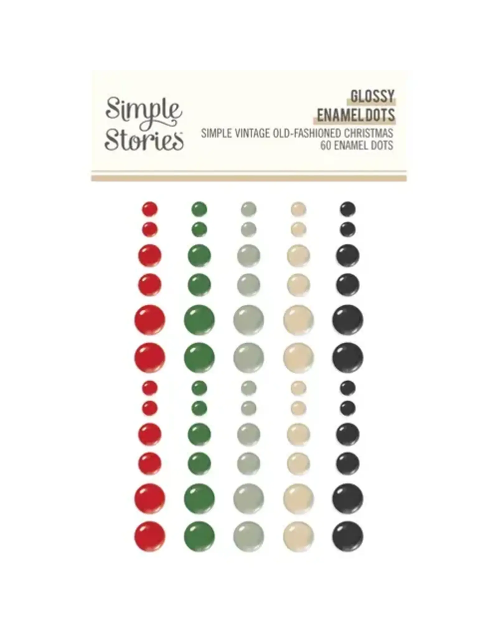 SIMPLE STORIES SIMPLE STORIES OLD-FASHIONED CHRISTMAS GLOSSY ENAMEL DOTS
