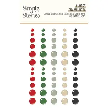 SIMPLE STORIES SIMPLE STORIES OLD-FASHIONED CHRISTMAS GLOSSY ENAMEL DOTS