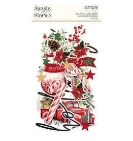 SIMPLE STORIES SIMPLE STORIES SIMPLE PAGES SIMPLE VINTAGE OLD-FASHIONED CHRISTMAS PAGE PIECES 26/PK