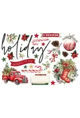 SIMPLE STORIES SIMPLE STORIES SIMPLE PAGES SIMPLE VINTAGE OLD-FASHIONED CHRISTMAS PAGE PIECES 26/PK