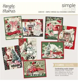 SIMPLE STORIES SIMPLE STORIES SIMPLE CARDS SIMPLE VINTAGE OLD-FASHIONED CHRISTMAS CARD KIT