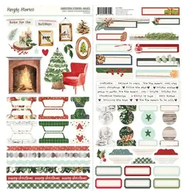 SIMPLE STORIES SIMPLE STORIES SIMPLE VINTAGE EVERGREEN MEMORIES 12x12 CARDSTOCK STICKERS BASICS