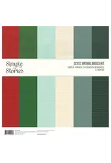 SIMPLE STORIES SIMPLE STORIES SIMPLE VINTAGE EVERGREEN MEMORIES 12x12 BASICS KIT